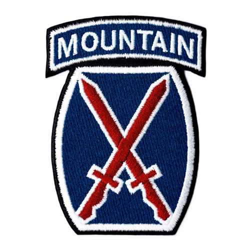 FULL COLOR 10TH INFANTRY DIVISION PATCH 