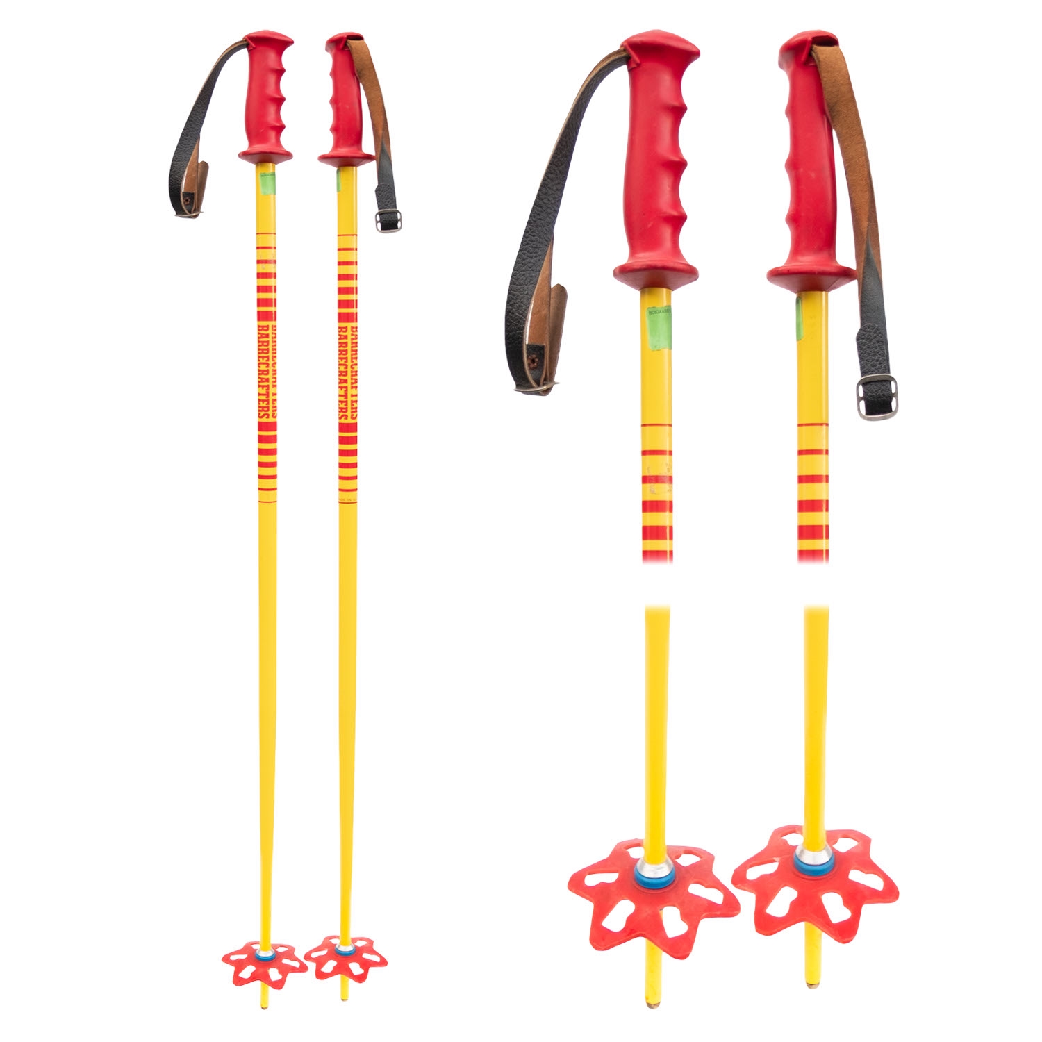 1990's Scott Alpine Racing World Cup Ski Poles with 2 inch red