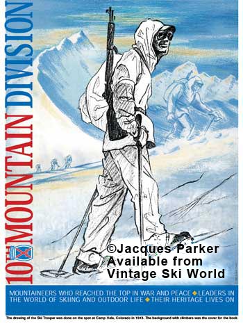10th Mountain Division art by Jacques (Jack)  Parker