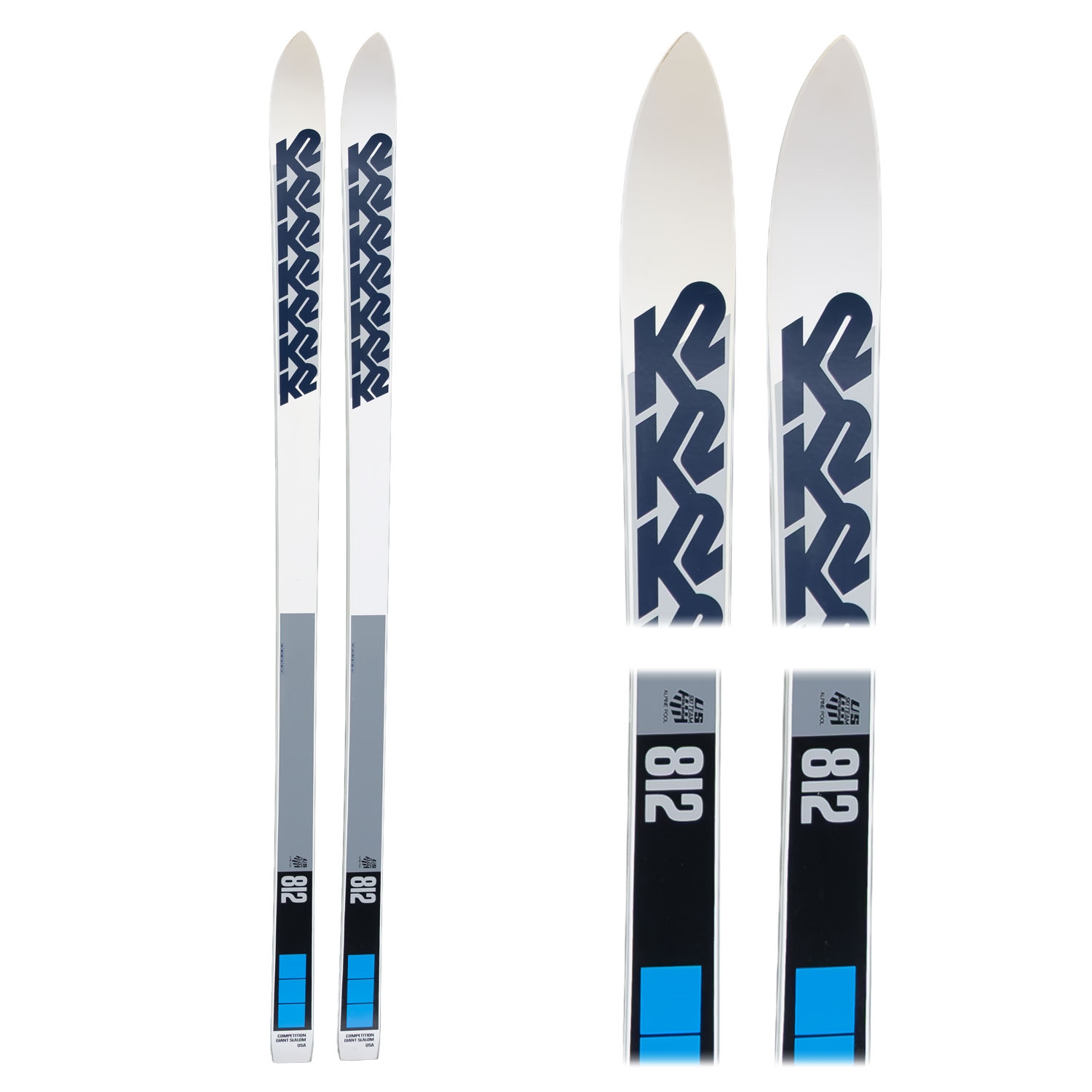 K2 Ski Sticker - Red, White & Blue Vinyl Decal For Skis, Snowboard & Gear
